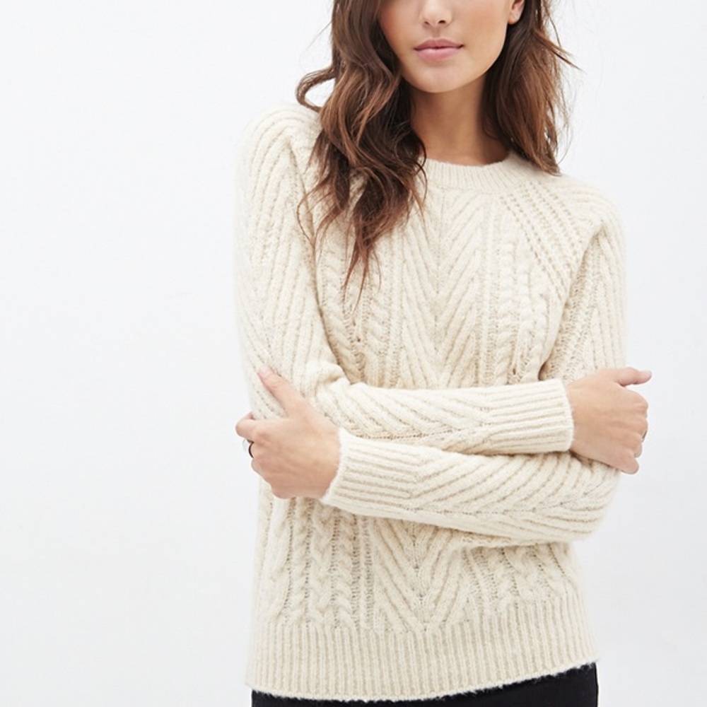 Forever 21 Contemporary Cable Knit Sweater
